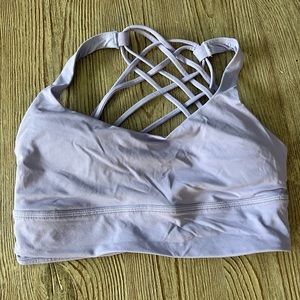 Lululemon Free to Be longline bra-wild A/B cup Lilac smoke size 8